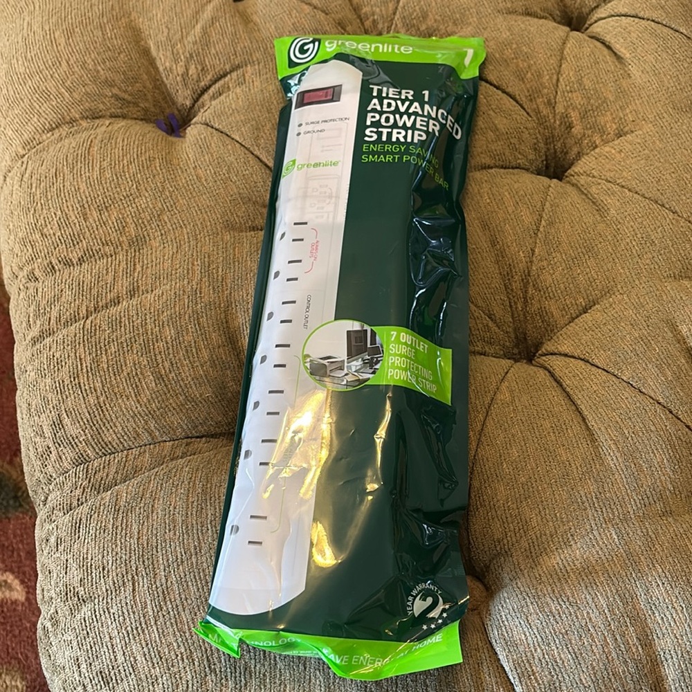 Greenlite Tier 1 advanced power strip. New in package.